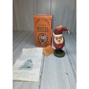 Kathe Wohlfahrt Duftl Mannchen SMOKY SANTA Incense Smoker German NWT